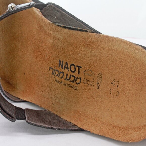 Naot Black ‘Ashley’ Rhinestone Open Toe Slide Sandals - Picture 9 of 9